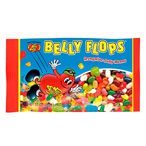 Jelly Belly Belly FlopsÂ® Jelly Beans - 10 x 2 Pound Bags of Irregular Jelly Beans - Assorted Flavors - 10 Count Case - Official, Genuine, Straight from the Source