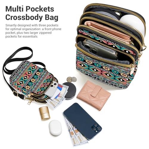 Image of YINHEXI Small Crossbody Bags for Women, Mini Cell Phone Wallet Purse, Shoulder Bag for Women and Men
