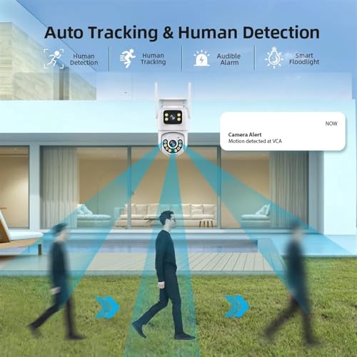 Cámara de vigilancia IP66 exterior que elimina puntos ciegos con rastreo automático 6