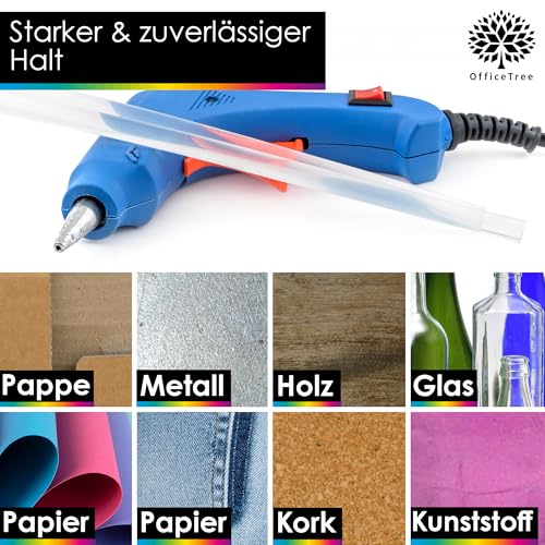 OfficeTree 45 x Heißklebestifte 11mm x 200mm - Extra Stark & Schnelltrocknend - Heißklebesticks 11mm - Heißklebepistole Sticks… – Ansicht 4