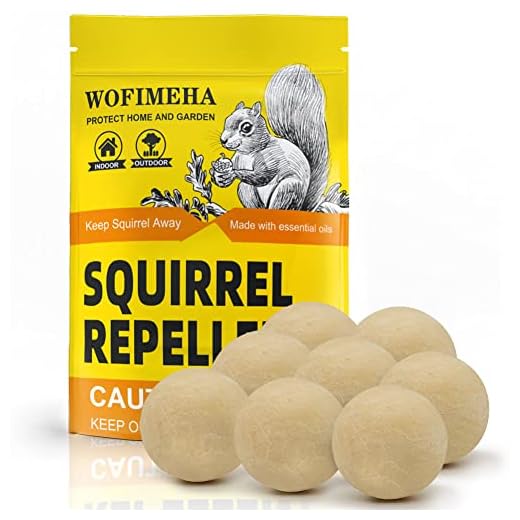 ANEWNICE Squirrel Repellent Outdoor,Mint Squirrel Deterrent,Natural Squirrel Repellent for Attic,Garden,Plants,Chipmunk Repellent for Car,Peppermint Rodent Repellant Indoor-8 Packs