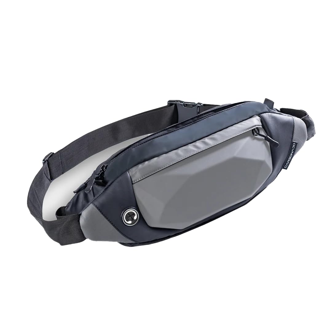 Carbonado Rock Hardshell Sling Bag/Cross Body Bag for Travel or Daily Commute (Grey) (B0CKBYZ4NP) Amazon Price History, Amazon Price Tracker