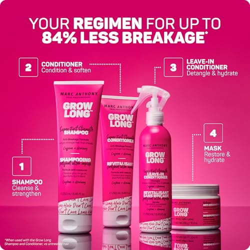 Marc Anthony Leave-In Hair Conditioner Spray for Long & Detangled Hair, Grow Long - Moisturizing & Deep Conditioning Detangler Spray with Biotin For Split Ends, Breakage & Reduces Frizz