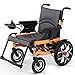 YXFF Hochleistungs-Elektrorollstuhl, zusammenklappbarer elektrischer Rollstuhl, Leichter, motorisierter Rollstuhl, Mobilitätsroller, praktisch für den Heim- und Außenbereich, Sitzbreite 45 cm,
