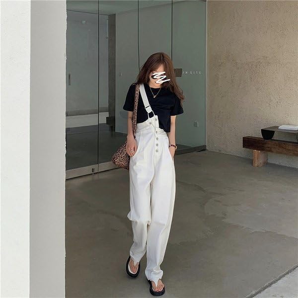 Amazon.co.jp: 韓国 レトロ サロペット ストリート パンツ