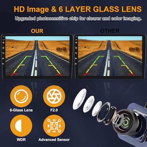 Image of Backup Camera Compatible with Ford: Edge 2011 2012 2013 2014 2015 Replaces OE# BT4Z-19G490-B Plug and Play-Rear View Reverse Parking Assist Back Up