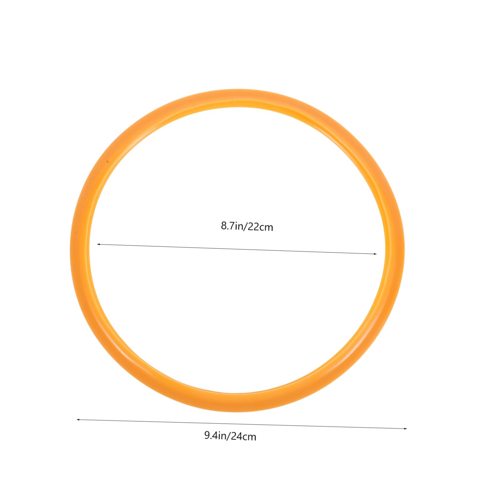 VALICLUD Silikonring für Drucktopf aus Elastischem Silikon in Orange Runder Schnellkochtopf Kreis mit Sicherem und Zuverlässigem Design Ersatz Topfring für Haushalts Schnellkochtöpfe