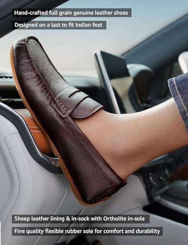 Image of Symbol Premium Mens Smart Casual Driver Leather Shoes (Loafers)