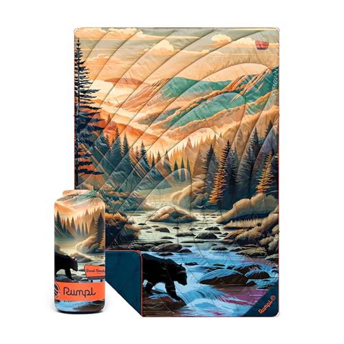 Rumpl Original Puffy National Park Blanket for Camping and Outdoors, Great Smoky Mountains - Bear...