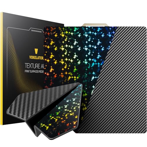 Image of 3D Printer Build Plate for Bambu Lab X1 X1C X1E P1P P1S A1, 3D Printer Accessories PET+PEY2 Dual Texture 257x257mm, Flexible Spring Steel Hot Bed Platform Sheet