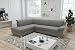 Produktbild DOMO. Collection Ecksofa Panama, klassisches Ecksofa in L-Form, Eckcouch, Sofa Couch, Ecke mit Schlaffunktion 254 x 186 cm in dunkelgrau