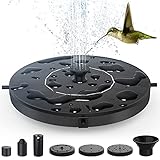 🌞【Advanced Solar Springbrunnen】- Es wird komplett mit Solarenergie gesteuert, benötigt weder Strom noch Batterie. Je stärker das Sonnenlicht ist, desto besser ist die Wirkung. Pumpen automatisch wasser in ein paar Sekunden in der Sonne. Keine Batterie darin, eine wirklich umweltfreundliche Solarpumpe (100% Umweltschutz).