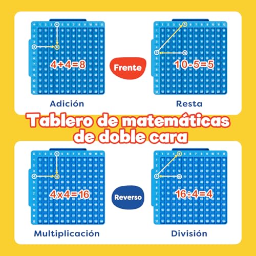 Tabla de multiplicación de silicona con 332 cartas de matemáticas 2