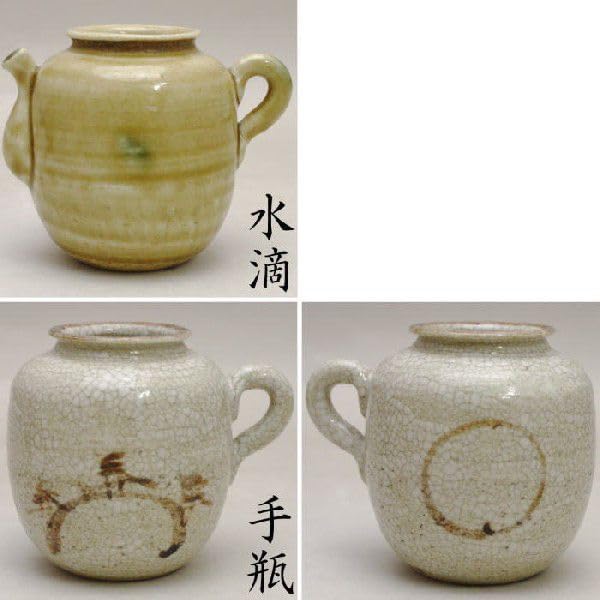 松本鐵山造 大名物写 利休丸壺写 茶入 共箱 丸壺