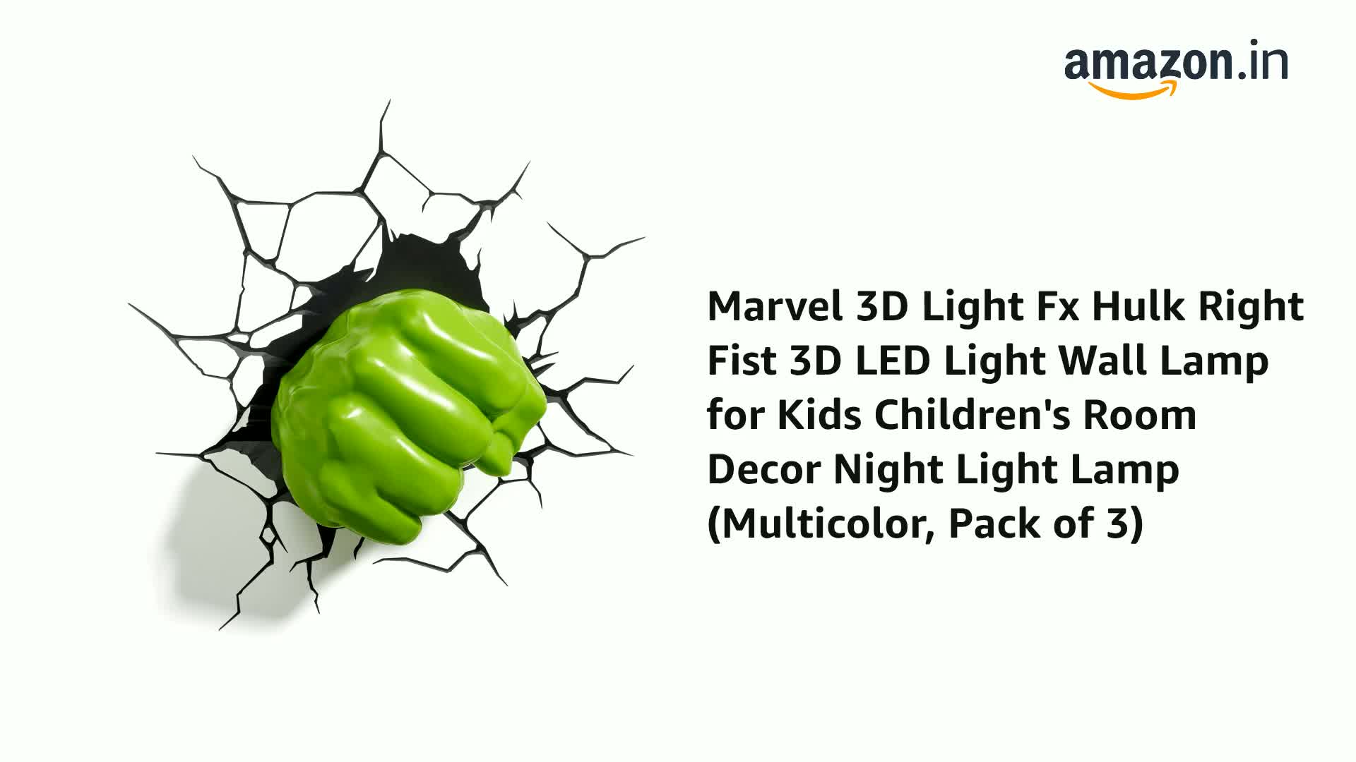 Hulk Light Hulk Smash Wall Light