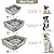 FURTIME Durable Dog Bed for Large Medium Small Dogs Soft Washable Pet Bed Breathable Rectangle Sleeping Bed Anti-Slip Bottom (M-(24" x 21" x 8"), Grey)