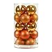 Vickerman 4-Finish Balls, Includes 18 Per Box, 1-Inch, Burnish Orange