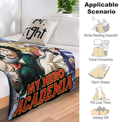 Frcavbin Anime Blanket Ultra-Soft Cozy Cartoon Throw Blankets Lightweight Flannel Blanket For Couch Sofa Living Room For Kids Adults 50"X40" #TOP3