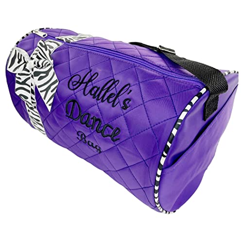 Personalized Dance Ribbon Duffel Bag With Custom Name Embroidery2