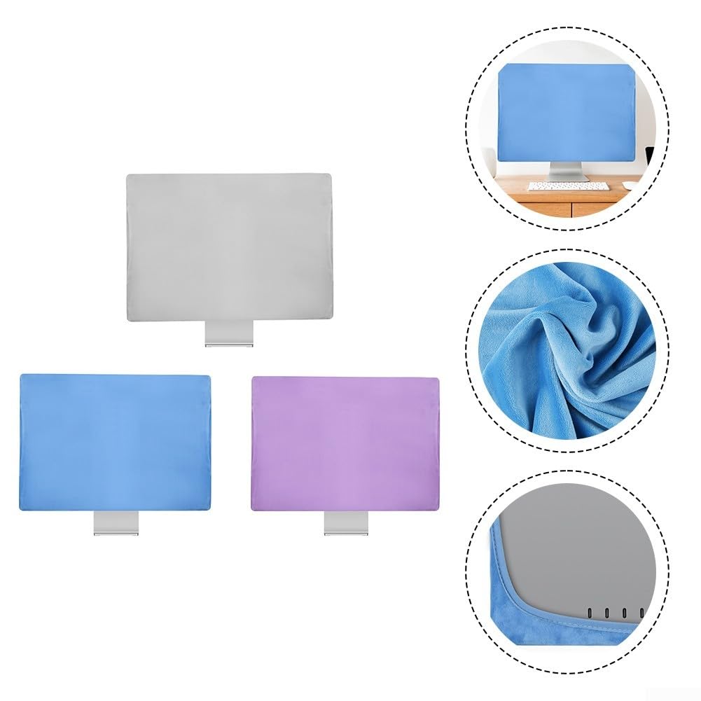 Housse de protection anti-poussière élégante pour IMac 24 avec fonction moniteur et mode dans votre espace de travail (gris)