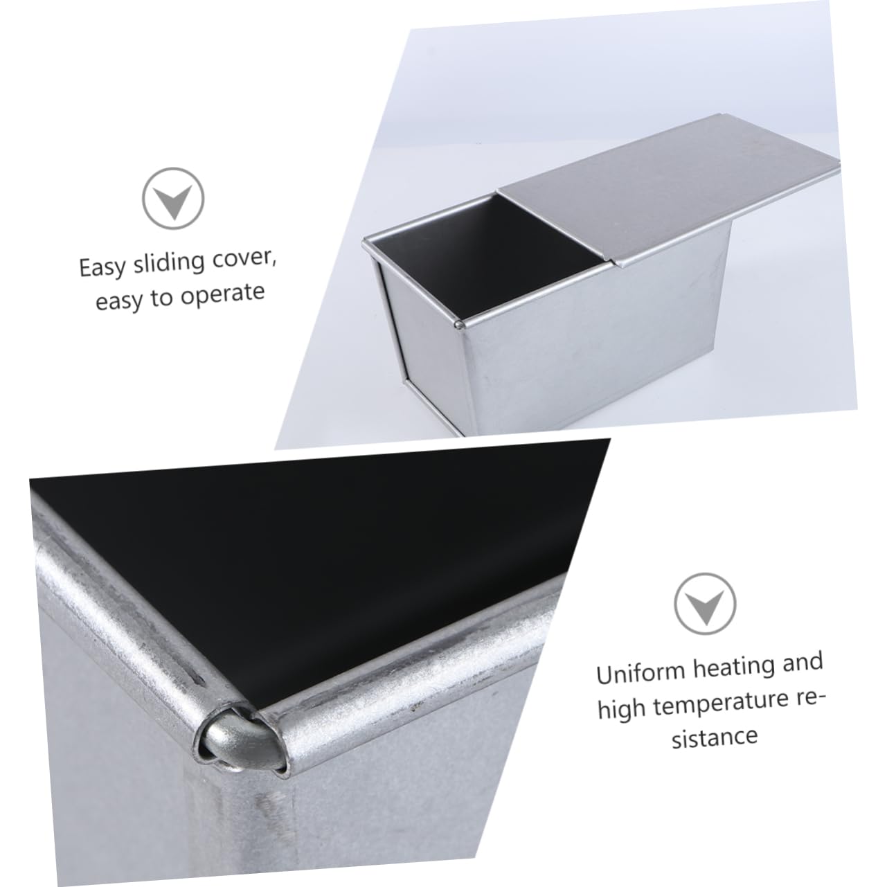 Toastform Mit Deckel Rechteckige Backform Für Toastbrot Hochwertiges Küchenzubehör Aus Hitzebeständigem Material Leicht Zu Reinzen Lagern Geeignet Für Backen Zu Hause