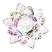 BTSKY - Fiore di loto di cristallo luccicante, 100 mm, decorazione per casa, Feng Shui, Vinile, Colorful