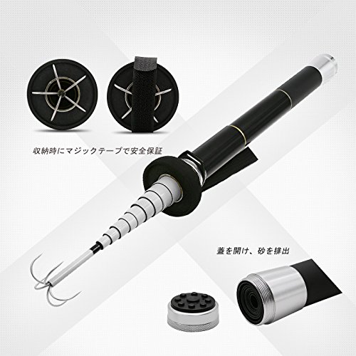 SANLIKE イカギャフ Windstorm Gaff 伸縮 超小継 イカ用ギャフ 5m Black 3枚目