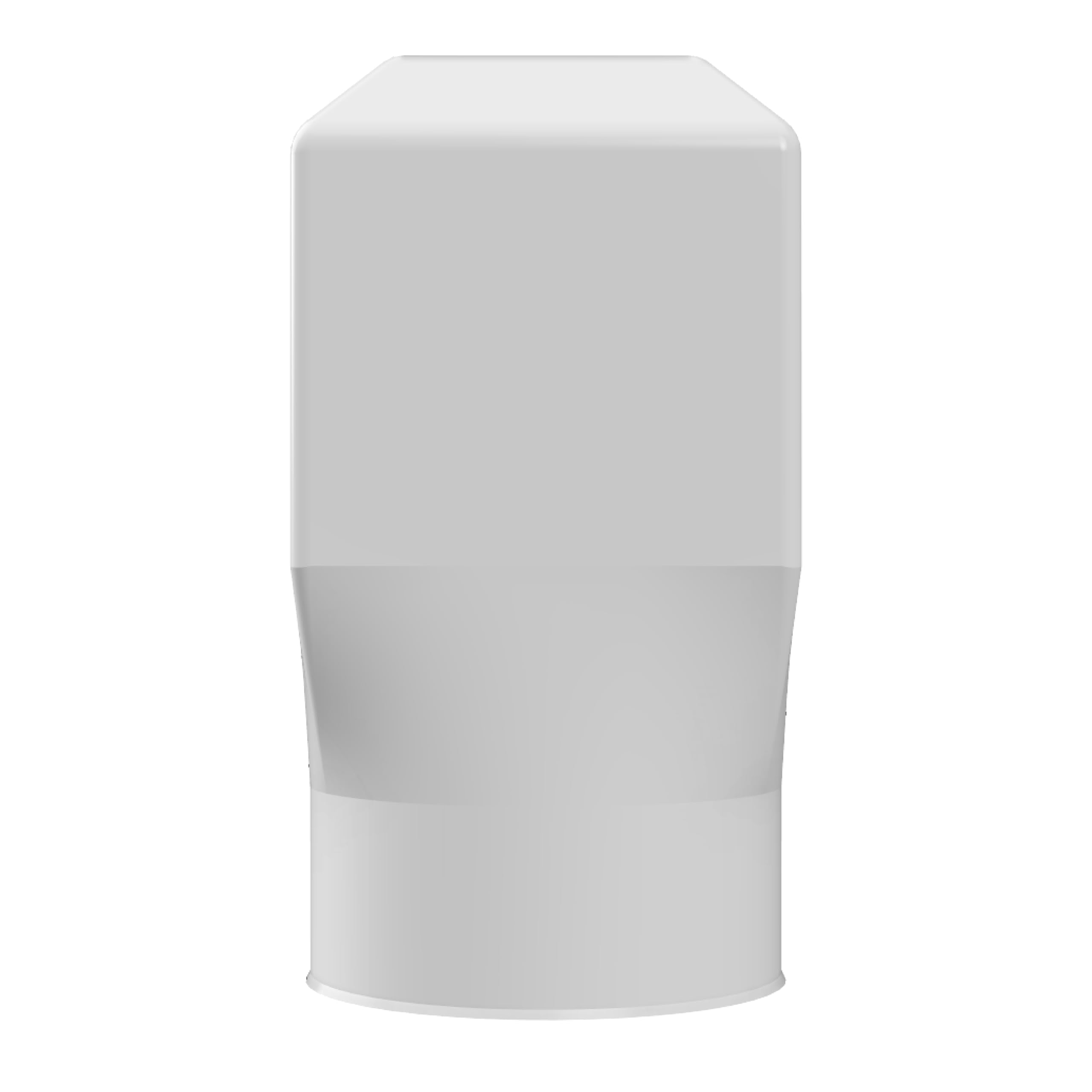 Rejilla de ventilación vacía sanitaria Ø100 mm (juego de 4) – Ventilación PVC antihumedad, antidañina, para sótano, bodega y exterior (blanco)