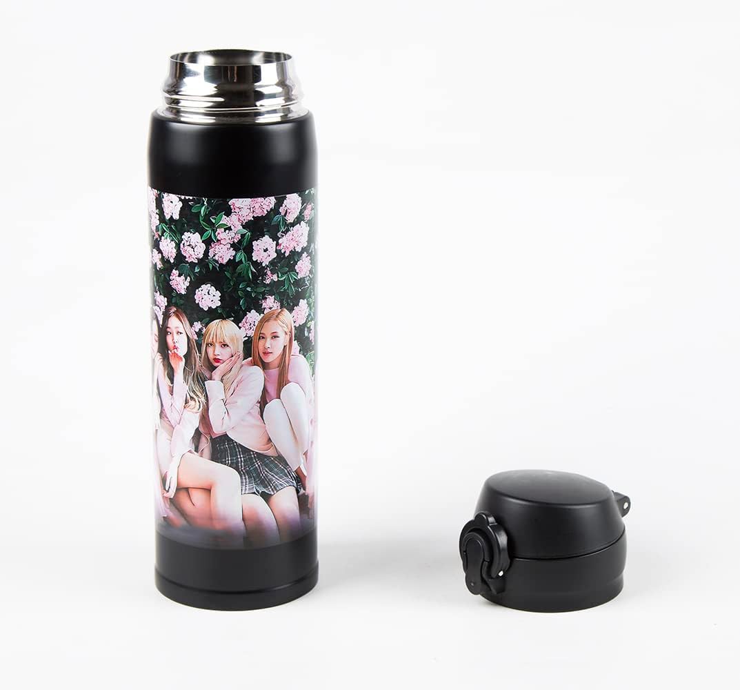 terosmile Garrafa de água blackpink kpop17oz 500ml mantém líquidos