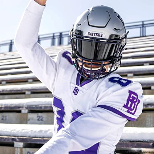 Sleefs Football Helment Visor [Black Diamond] - Tinted Professional Football Visor/Shield - Fits Youth & Adult Helmets - Includes Quick Visor Clips + Microfiber Travel Bag #TOP7