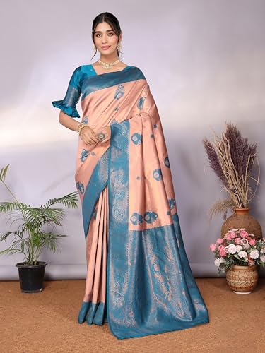 Image of Avantika Fashion Women's Kanjivaram Soft Silk Banarasi Sarees With Blouse Piece For Women