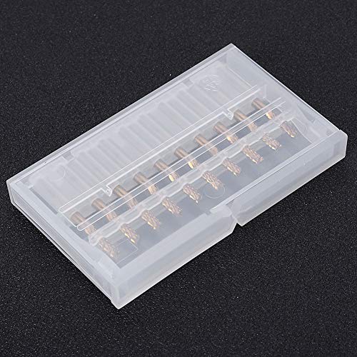 Image of Jeanoko Rotary Burrs End Mills 10pcs 0.125 inch Carbide End Mill 1 /8 inch Shank Coated CNC PCB Engraving Bit Cutting Tool
