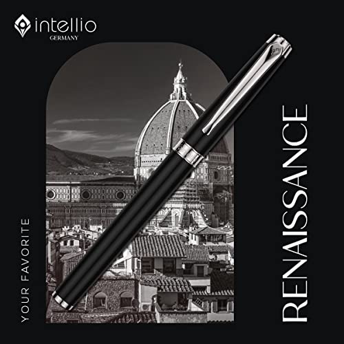 Image of Renaissance - Black & Chrome (Chrome Plated Trims) Roller Ball Pen