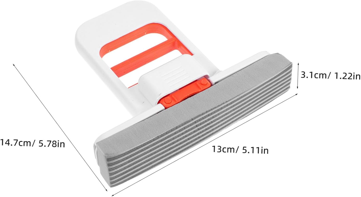 Portable Mini Sponge Mop with Detachable Abs Handle and Sponge Head, Washable Handheld Mop for Dorm Rooms and Office, Compact Storage Solution with Replacement Head Included