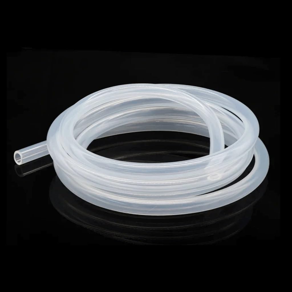 Tubo de goma de silicona flexible transparente, manguera de silicona de 10 m, varios tamaños para riego por goteo, fontanería, acuario (diámetro interior de 2,5 mm x 4 mm de diámetro exterior)