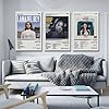 3 PCS Lana Del Rey Lust For Life Album Cover Poster Lana Del Rey Did You Know That There's A Tunnel Under Poster Wall Art Canvas Posters Room Decorative Aesthetic Poster Print Decor Posters 08x12inch( #2