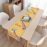 - - - Taille Différente: 3 tailles disponibles pour vous aider à trouver la bonne taille. la taille du chemin de table -33x150cm(13x59inch) / 33x180cm(13x71inch) / 33x200cm(13x79inch). convient à la plupart des tables à manger. Très pratique!