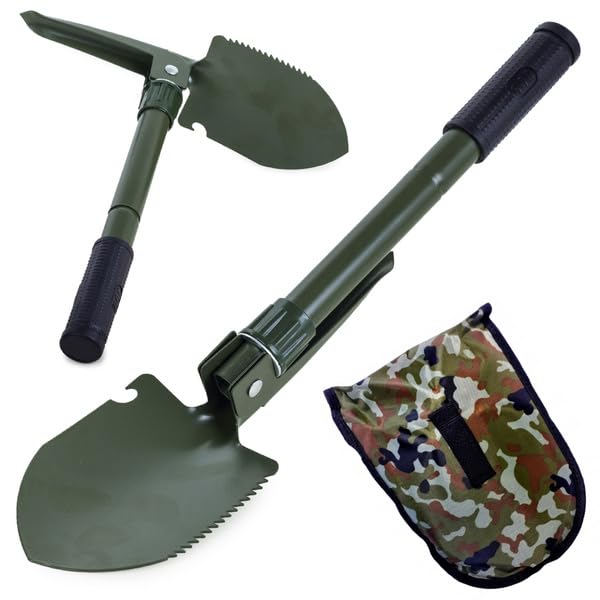 Pala Da Giardino Portatile In Acciaio Inox – Multiuso Con Scala Di Profondità, Attrezzo Manuale Per Scavare, Trapiantare, Campeggio - 5