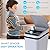 jinligogo 3Pack Bathroom Small Trash Can with Lid, 2.6 Gallon Touchless Automatic Garbage Can Slim Waterproof Motion Sensor Smart Trash Bin for Bedroom, Office, Living Room White/Black/Grey