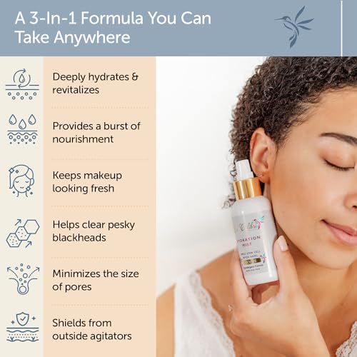 La Colibri Skincare REVIVE Hydrating Mist Spray For Face - 3-In-1 Vegan Hydrating Facial Mist, Makeup Setting Spray, Face Toner Spray With Apple Stem Cell, Blueberry Antioxidants, Green Tea thumb #1
