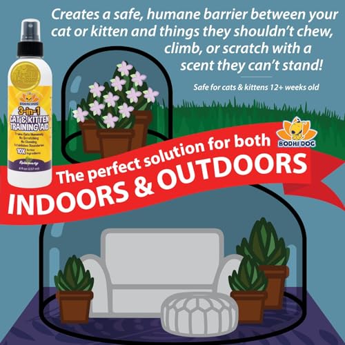 Bodhi Dog BD-CAT-REP08-NEW 3-In-1 Cat & Kitten Training Aid | Cat Deterrent Spray thumb #4