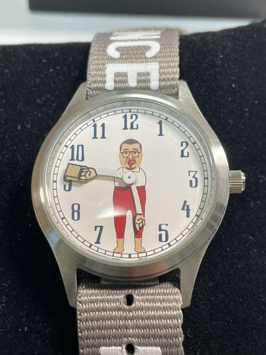 Amazon.co.jp: 野生爆弾 くっきー ンスおじさん TiCTAC 腕時計