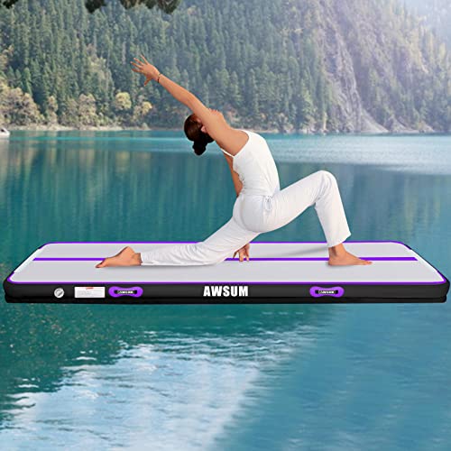 Awsum 6.6Ft Tumbling Mat Inflatable Gymnastics Mats With Electric Pump For Home/Gym #TOP6