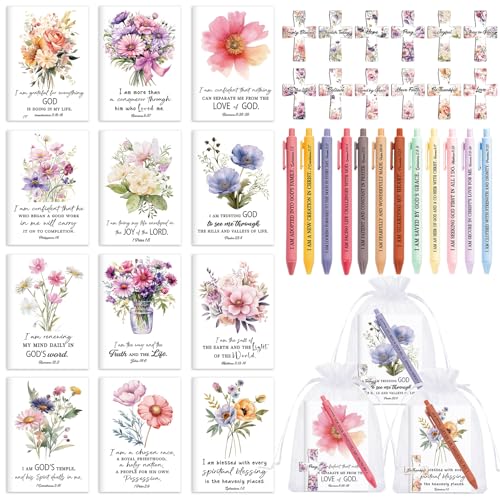 Kosiz 48 Pcs/12 Set Christian Gift for Women Bulk Positive