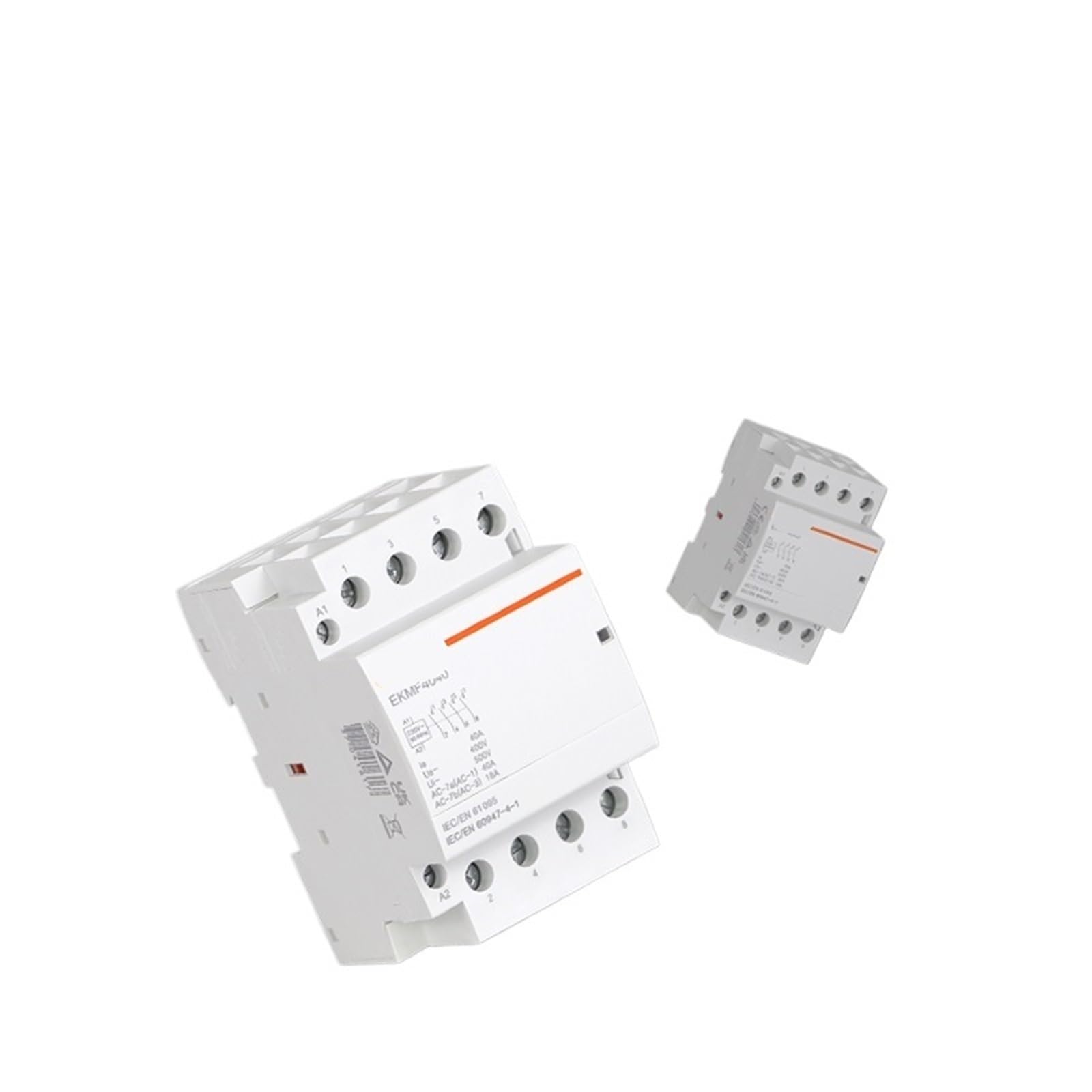 Automatyczny stycznik modułowy 2P 4P 230V 380V jednofazowy trójfazowy 25A 40A 63A 2NO 2NC 4NO DIN Rail EKMF(25a,2NO2NC)