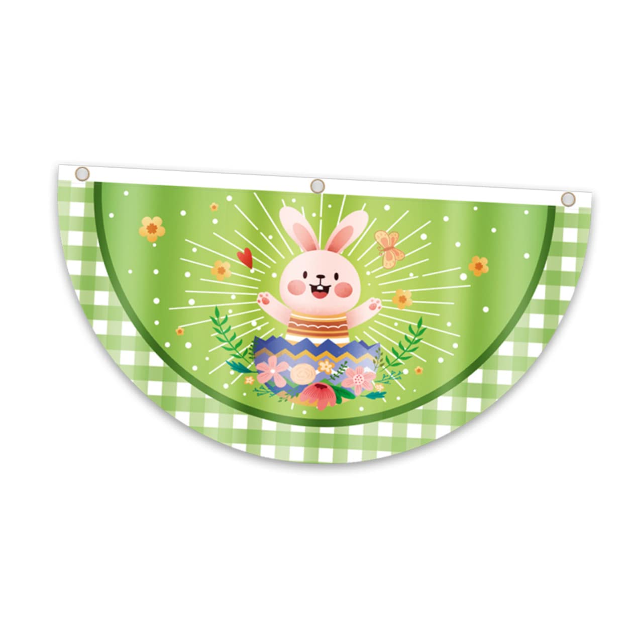 Kisangel 8piezas Banderines De Pascua Decorativos Banderín Forma Para Celebraciones Para Jardines y Porches Decoración De Feliz Pascua Creativo y Resistente