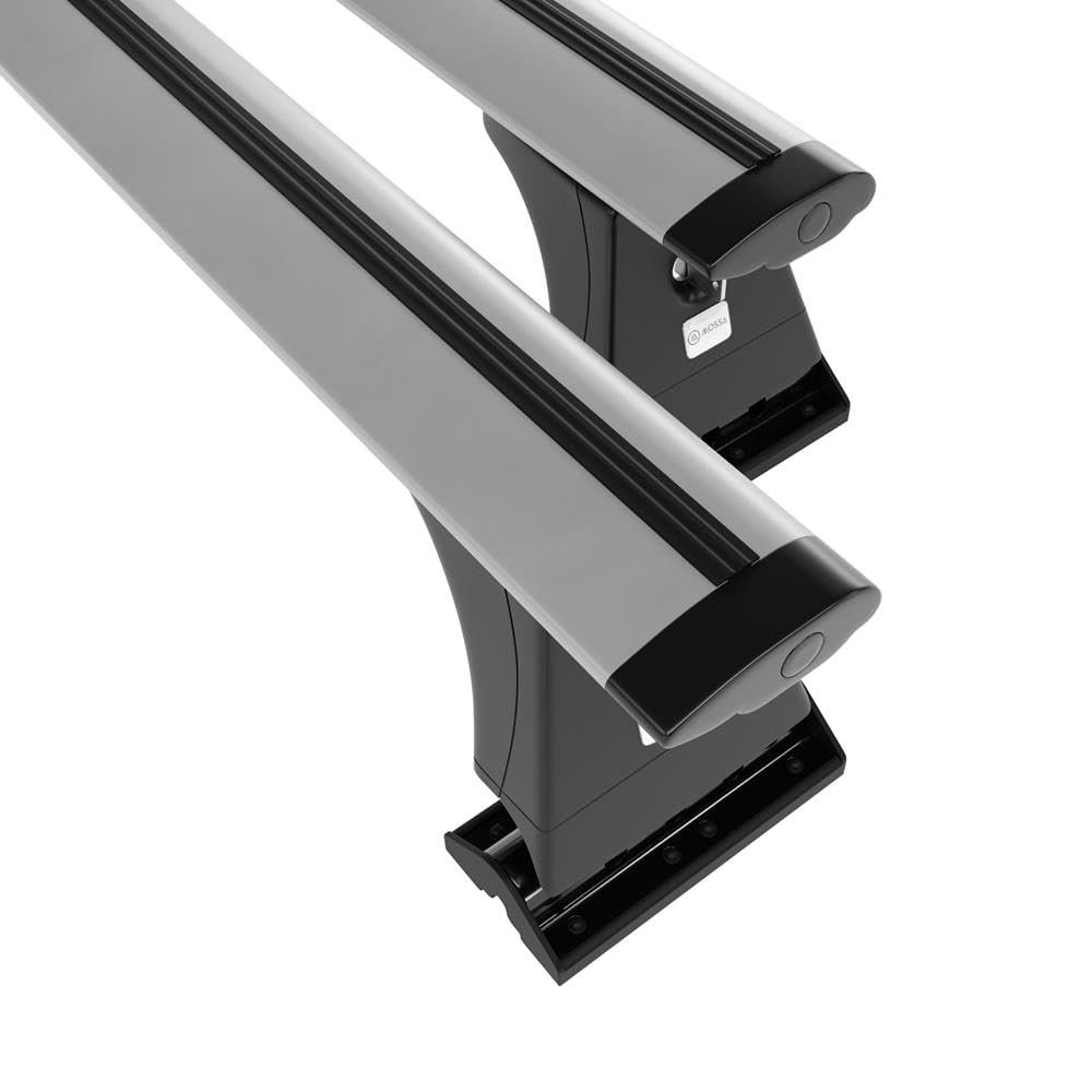 Mossa Barras de Techo ALU aptas para Peugeot 3008 I SUV 2009-2016 Plata DBE | puntos de montaje