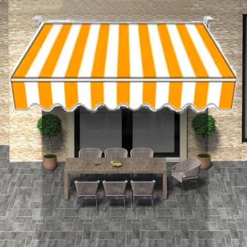 Toile de terrasse rétractable 5x2m imperméable et anti-UV pour store banne - 3