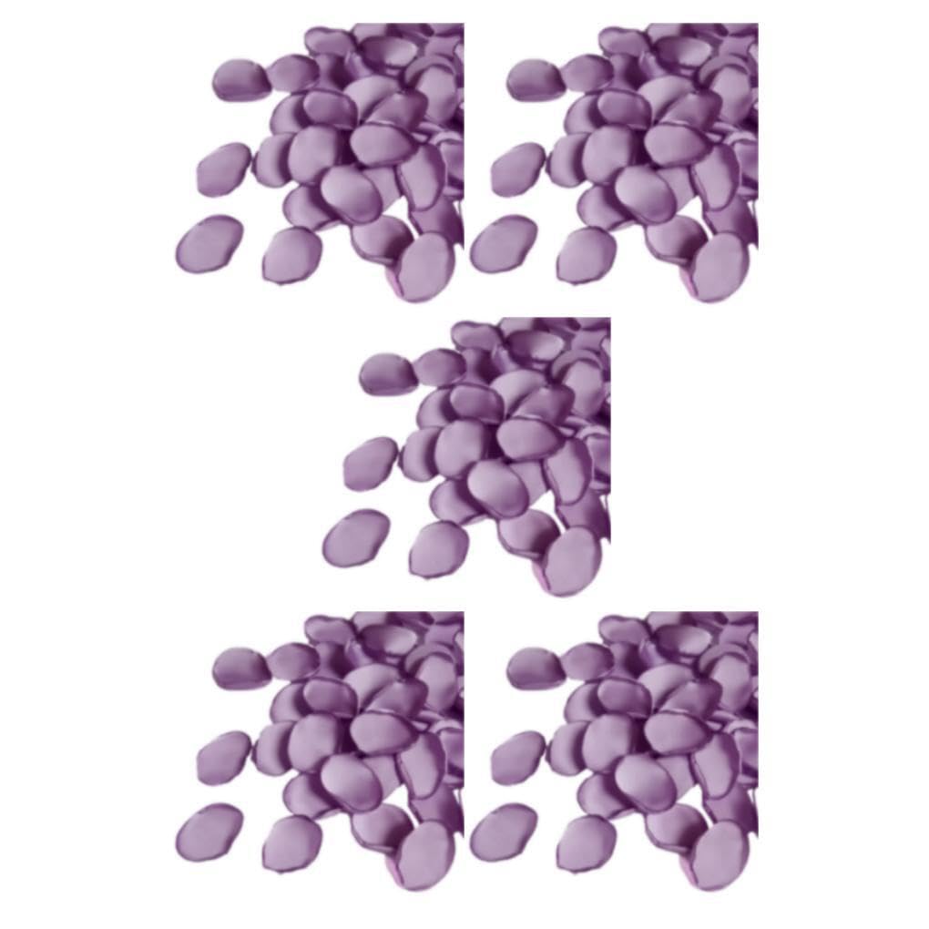 5 Set di di Petali di Rosa di Seta Finti per Decorazioni di Nozze Colori Fai da Te Ecologico Ecologico Riutilizzabile di Fagioli Viola Tinta Unita