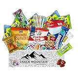 Snack Mountain 25 Count Easter Care Package – Easter Candy & Snack Variety Pack, Easter Gift Basket, Bunny Basket Stuffers, Movie Night Snacks for Kids, Teens & Adults, College Care Package, Birthday & Get Well Gift Box